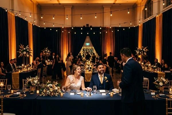 Wedding lighting install near Caledon