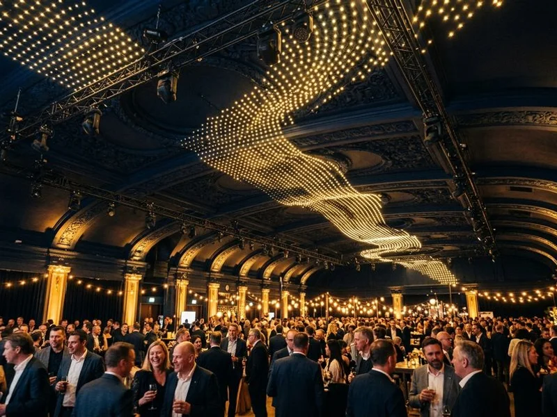 Pixel-mapped LED ceiling sequence