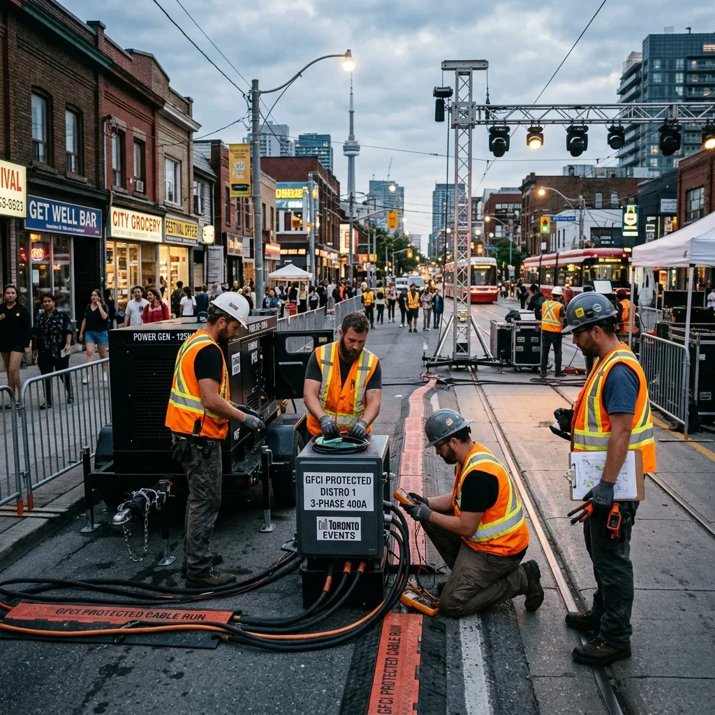 Outdoor Festival & City Event Lighting in Toronto, ON - process detail